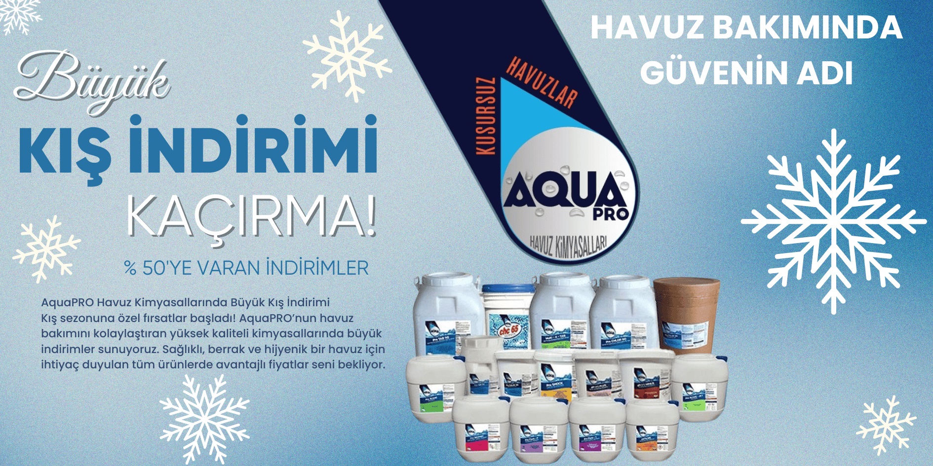 AquaPRO Büyük Kış İndirimi