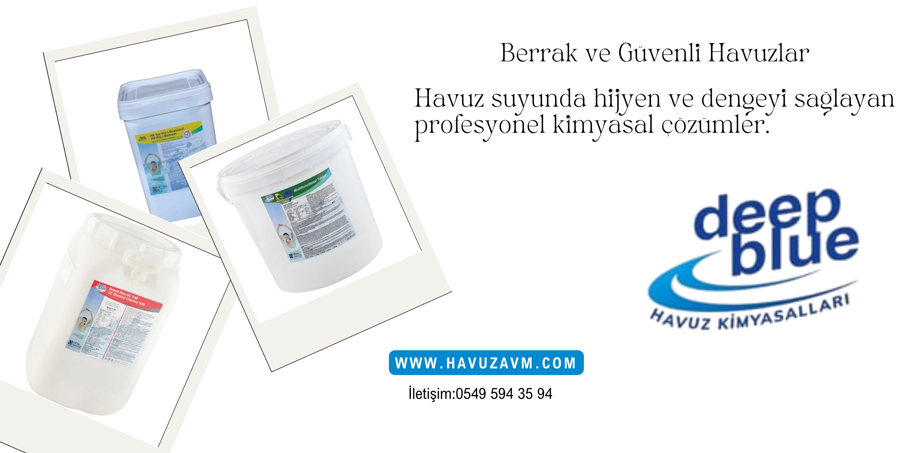 Deep Blue Kimyasal Banner