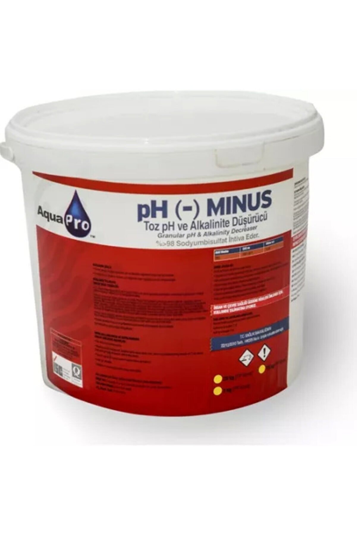 HavuzAVM-AquaPRO pH MINUS Toz pH  düşürücü 7KG
