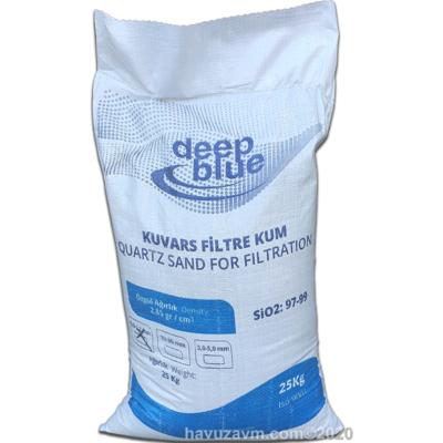 HavuzAVM-KUM FİLTRE İÇİN 0,5-1,2mm DEEP BLUE 25 KG.KUVARS