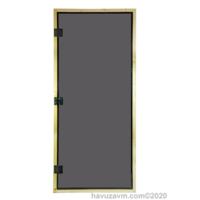 HavuzAVM-SAUNA KAPISI SEKURİT CAM AHŞAP KASA 185x80x5 cm FINTECH