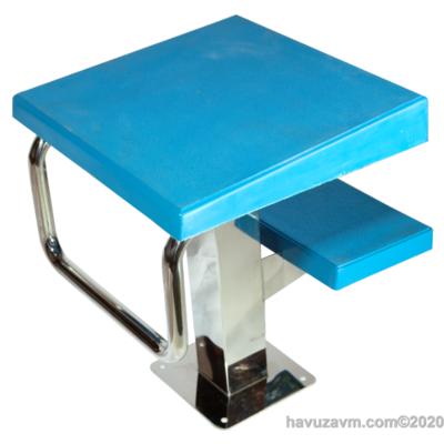 HavuzAVM-ATLAMA PLATFORMU AYARLANABiLiR iKi BASAMAKLI h=70 CM DEEP BLUE