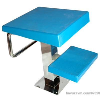 HavuzAVM-ATLAMA PLATFORMU STANDART İKİ BASAMAKLI h=60 CM WATERFUN