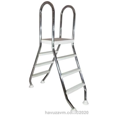 HavuzAVM-MERDİVEN PASLANMAZ PLATFORMLU 4+4 BASAMAKLI WATERFUN