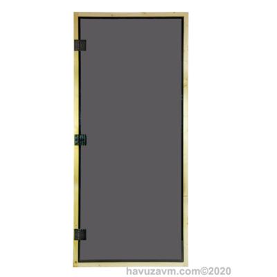 HavuzAVM-SAUNA KAPISI SEKURİT CAM AHŞAP KASA 205,5x89x5 cm FINTECH