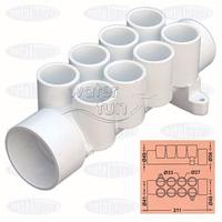 HavuzAVM-JAKUZİ KOLLEKTÖRÜ 40mmx20mm 8 SU ÇIKIŞLI WF-1864 WATERFUN