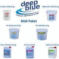 Deep Blue Avantajlı Midi Paket Havuz Kimyasal Seti
