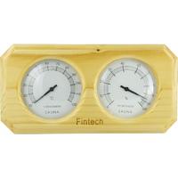 Fintech Ahşap Kombine Sauna Termometre-Higrometre