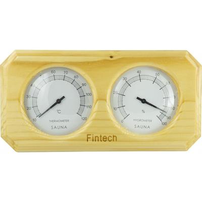 Fintech Ahşap Kombine Sauna Termometre-Higrometre