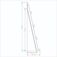 Havuz Makine Dairesi İniş Merdiveni - Yatık 3 Basamaklı