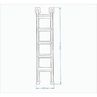 Havuz Makine Dairesi İniş Merdiveni - Yatık 4 Basamaklı