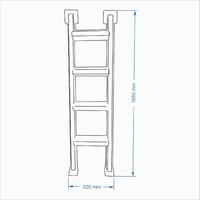 Havuz Makine Dairesi İniş Merdiveni - Yatık 5 Basamaklı