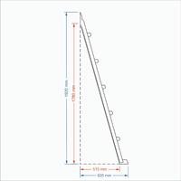 Havuz Makine Dairesi İniş Merdiveni - Yatık 5 Basamaklı