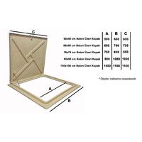 Havuz Makine Dairesi Kapağı - Beton Üzeri 100x100 cm