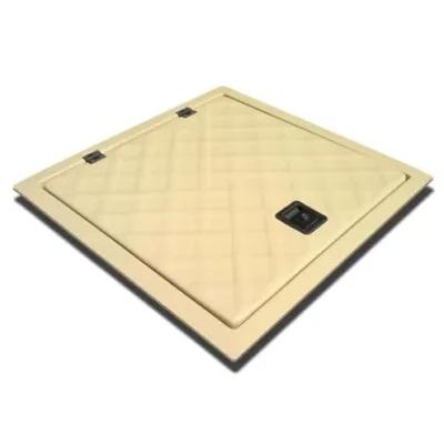 Havuz Makine Dairesi Kapağı - Betona Geçme 40x40 cm (Bej Rengi)