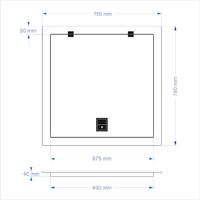 Havuz Makine Dairesi Kapağı - Betona Geçme 70x70 cm (Bej Rengi)