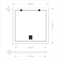 Havuz Makine Dairesi Kapağı - Betona Geçme 75x75 cm