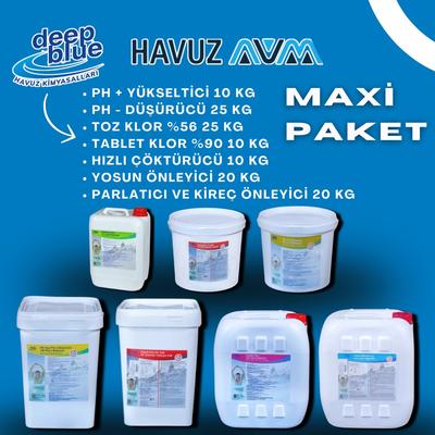 HavuzAVM-Avantajlı Maxi Paket Deep Blue Havuz Kimyasal Seti (100-150 m³ Havuzlar İçin)