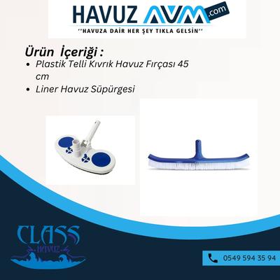 Liner Havuzlar İçin Avantajlı 2'li Süpürge Seti