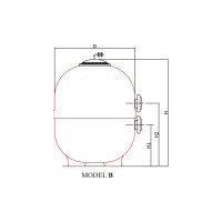 HavuzAVM-1400 mm Nozbart Kum Filtresi